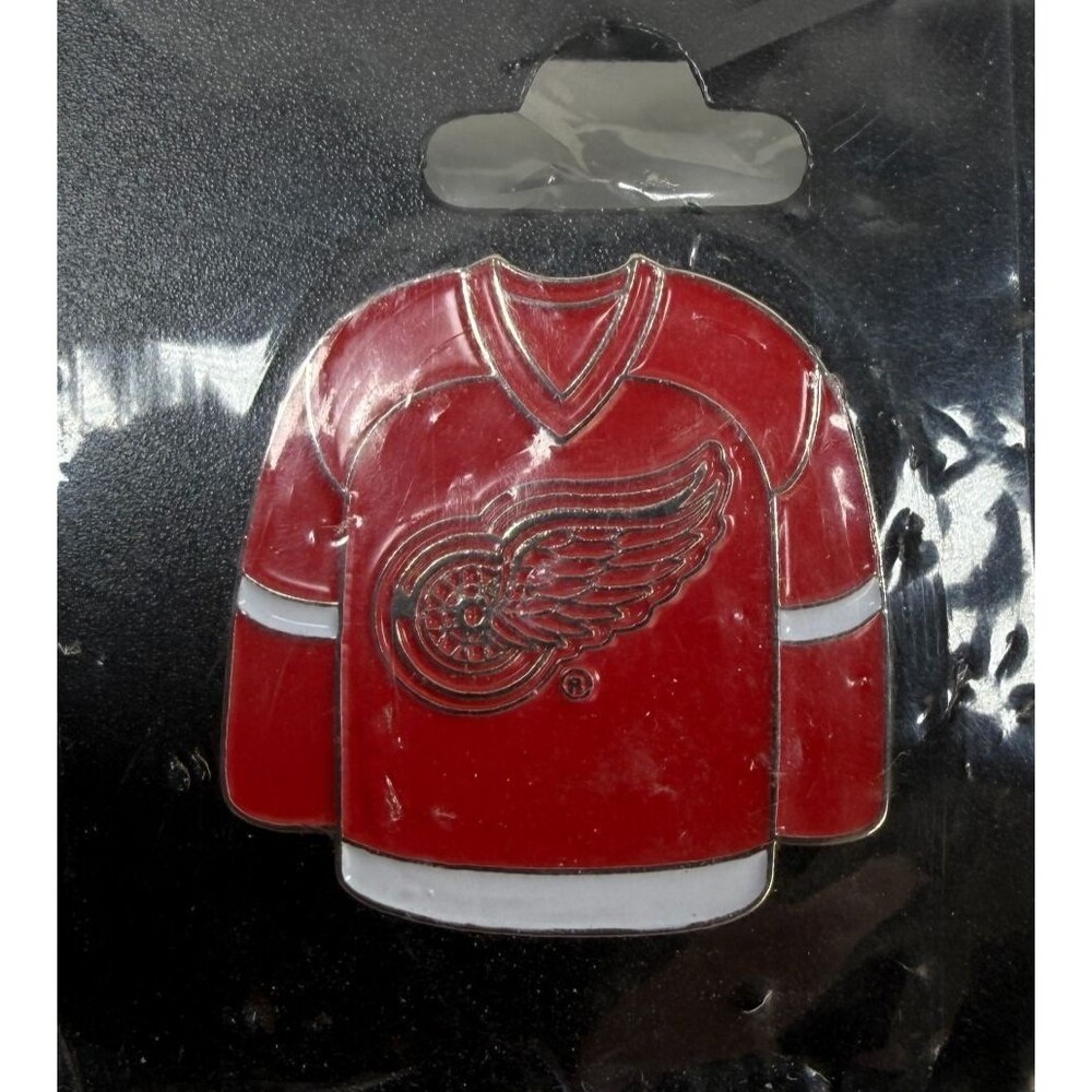 Detroit Red Wings Jersey Pin - Collectors Lapel Pin NHL Licensed Hockey Logo NEW